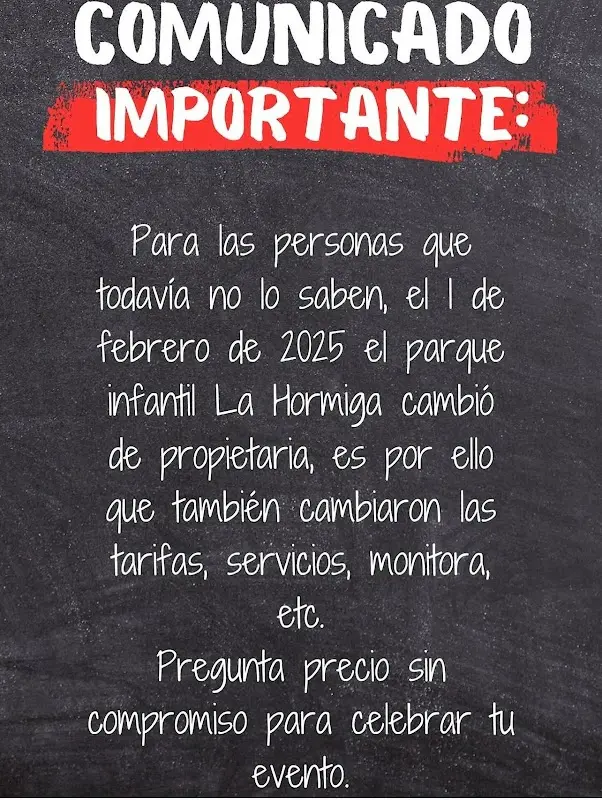 La Hormiga parque infantil